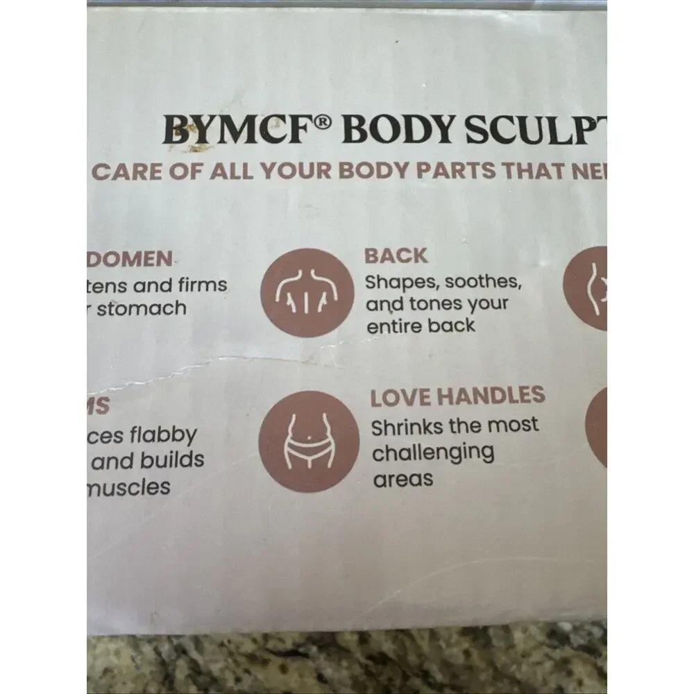 BYMCF Body Sculpting Machine Handheld Cellulite Massager w/ 3 Washable Pads New